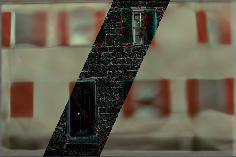 Kodak image fitted by a ReLU MLP with Adam