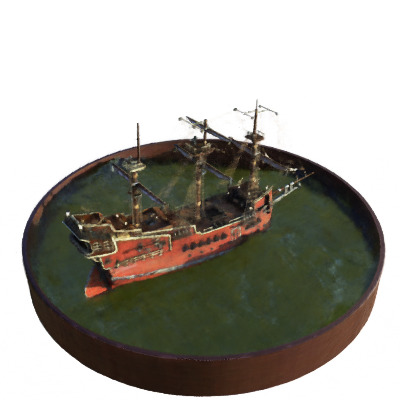 Novel view of the Blender Ship scene with Muon