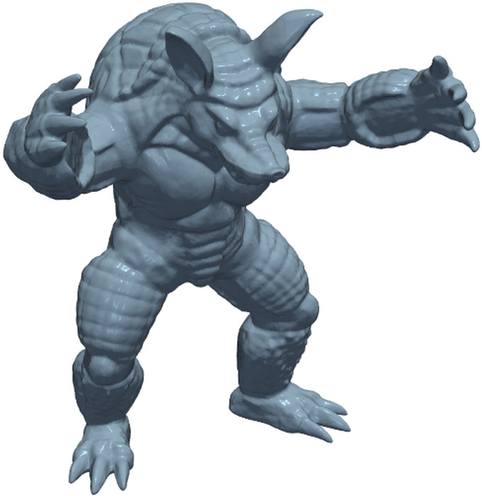 Armadillo surface from a neural SDF with ProPolar