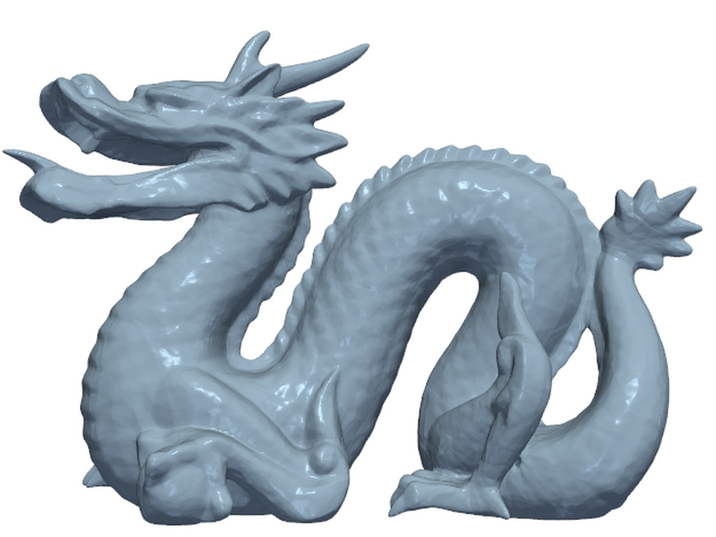 Dragon surface from a neural SDF with Adam